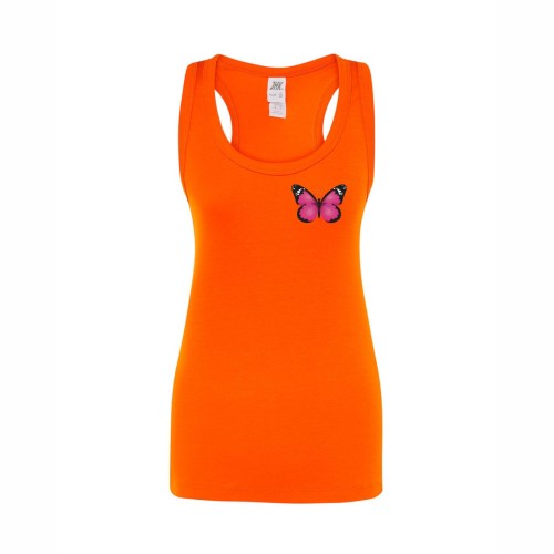 tshirt aruba pomarańczowy maly nadruk.jpg