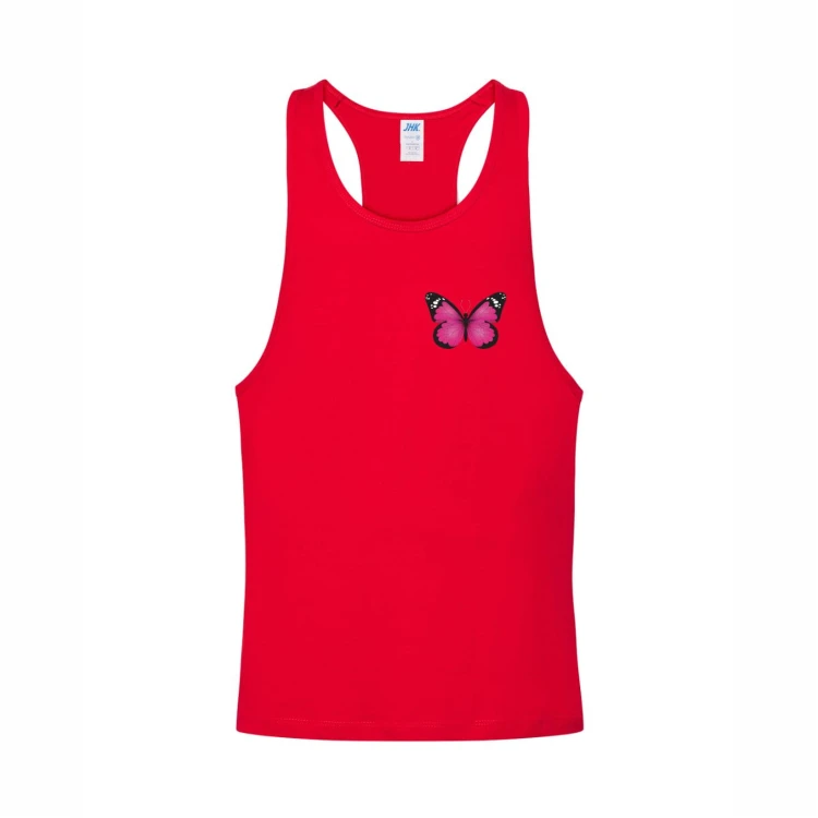tshirt urban beach maly nadruk czerwony .jpg