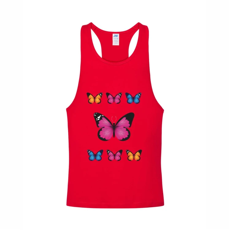 tshirt urban beach czerwony duzy nadruk.jpg